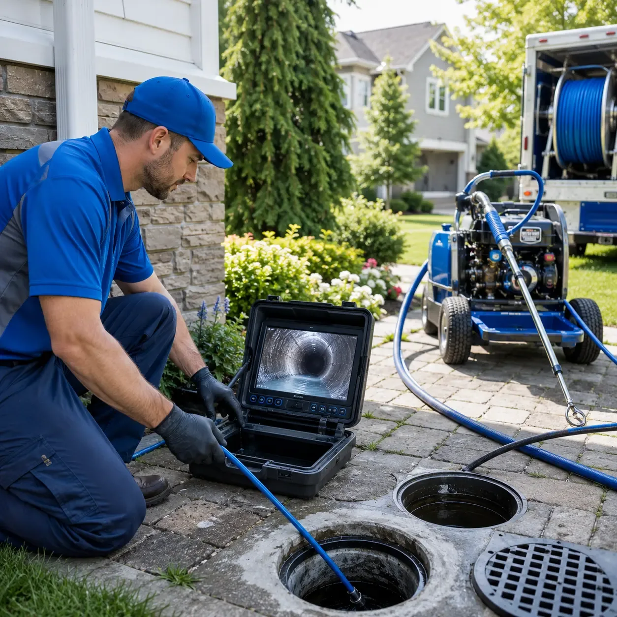Outdoor drain cleaning professionals serving Young Harris, GA